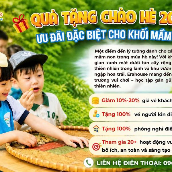 Deal Hot Giảm 10%-20% Tri Ân Trung Tâm Anh Ngữ – Trường Mầm Non Tại Erahouse 2026
