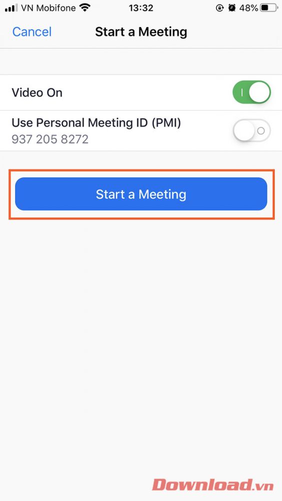 Hướng dẫn sử dụng phần mềm Zoom Meeting trên điện thoại